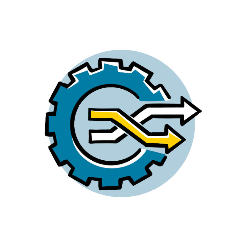 Change and transformation leadership visuals icon