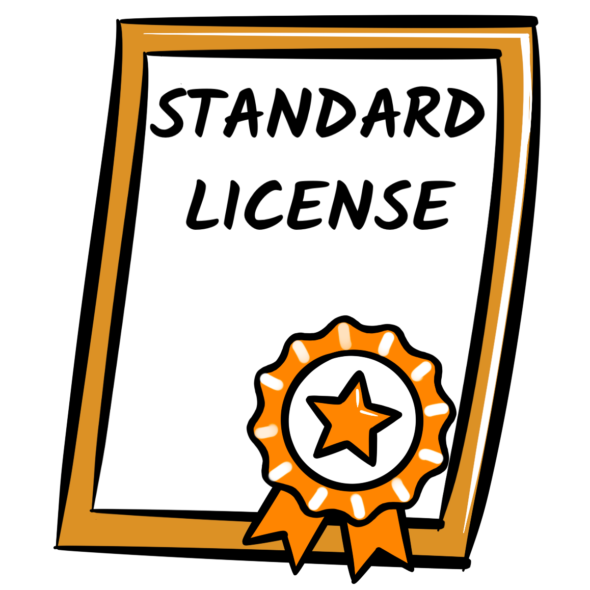 Standrard license badge for leadership visuals